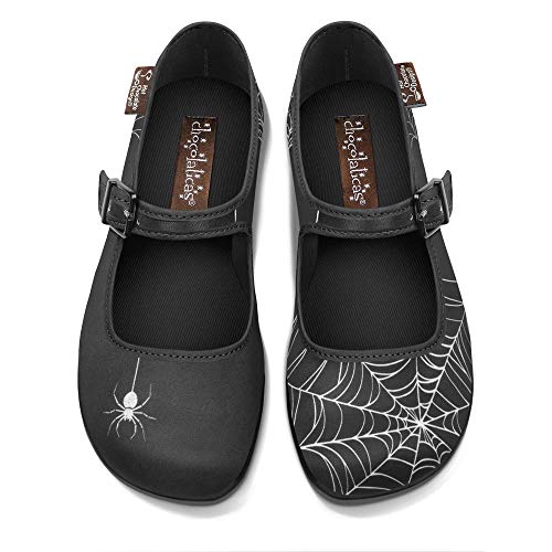Image of Hot Chocolate Design - Women's Mary Jane Flat Dress Shoes with Adjustable Buckle-Strap