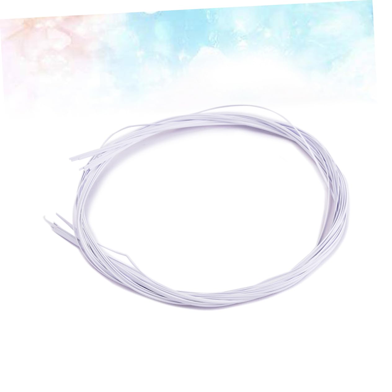 ibasenice Figured Purfling Guitar Parts White Abs Binding Strips 10pcs Notched Straight Edge