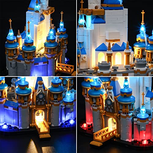 BSSW LED Lichtset für Lego 40478 Disney Mini Castle Set, Lego 40478 kompatibel, Set ohne Lego – Bild 6