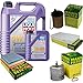 Produktbild QR-PARTS 69346792 Filter Set Inspektionspaket 6 Liter Motoröl Leichtlauf High Tech 5W-40 MANN-FILTER Innenraumfilter Kraftstofffilter Luftfilter Ölfilter