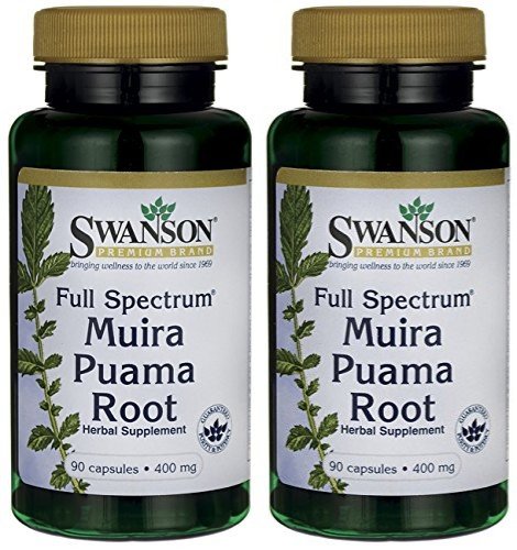 Swanson Muira Puama 400 (Two Bottles Each of 90 Capsules) Swanson Muira Puama 400 (Two Bottles Each of 90 Capsules)