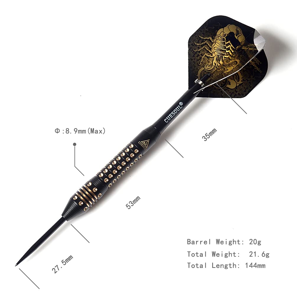 Cuesoul Black Scorpion Series 20g 22g 24g Professional Steel Tip