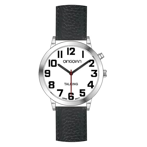 Big Talking watch for blind with Jumbo numbers for visually impaired with Male voice (male)