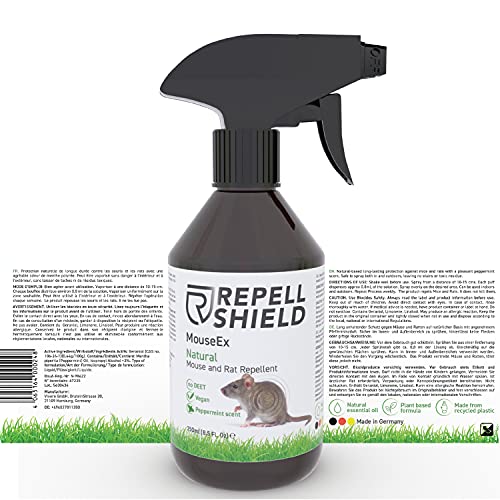 RepellShield Mouse Repellent Spray & Rat Deterrent A Peppermint Oil Spray A Natural Mice