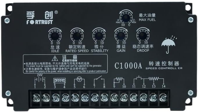 C1000A Speed Controller Motor Speed DC Electronic Governor 24v