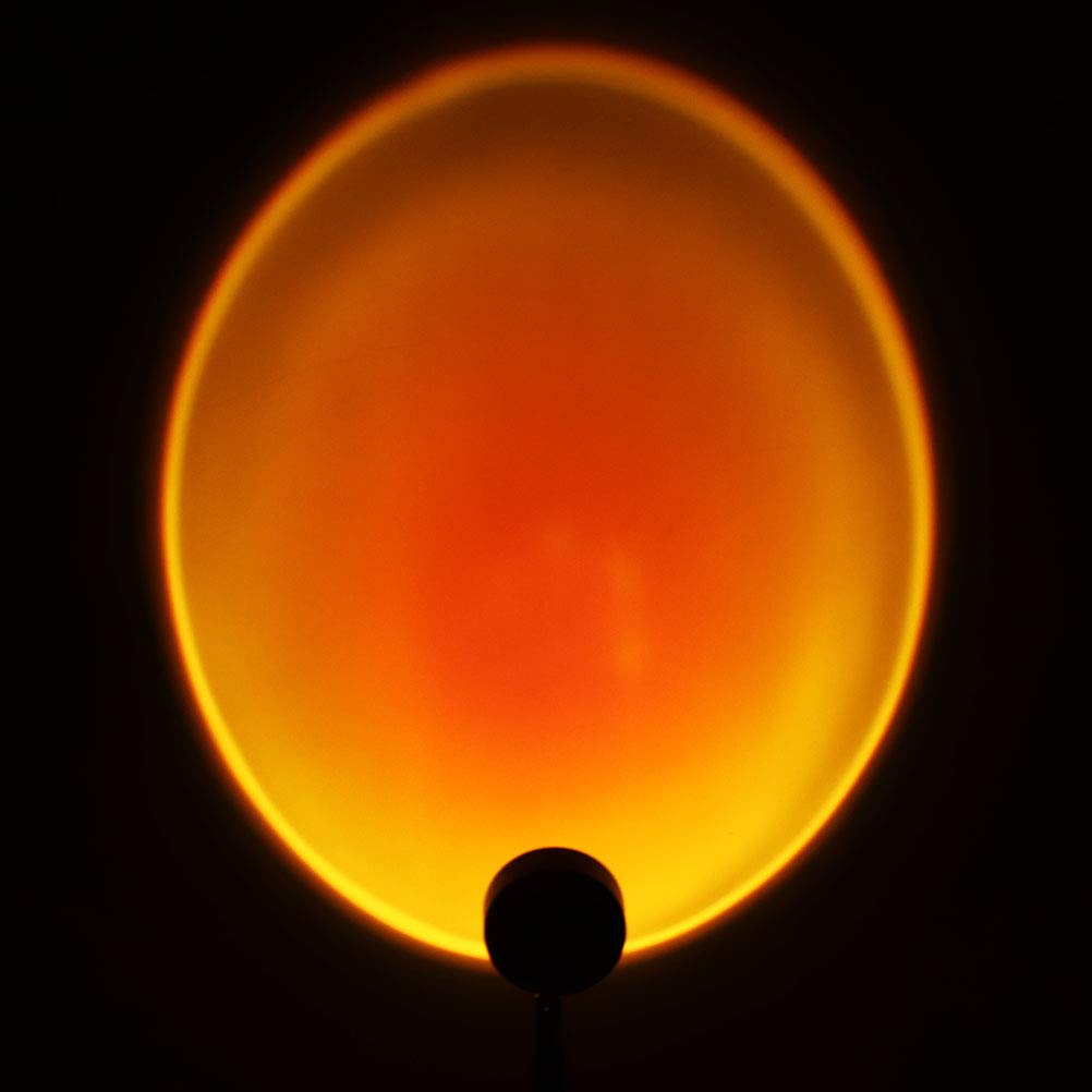 Sunset Light Projector Led Lamp, Rotating Projection Lamp, Romantic Visual Mood Lighting Lamp, Sunset/Rainbow Decoration Night Light for Home, Wedding, Birthday, Party, Living Room, Bedroom