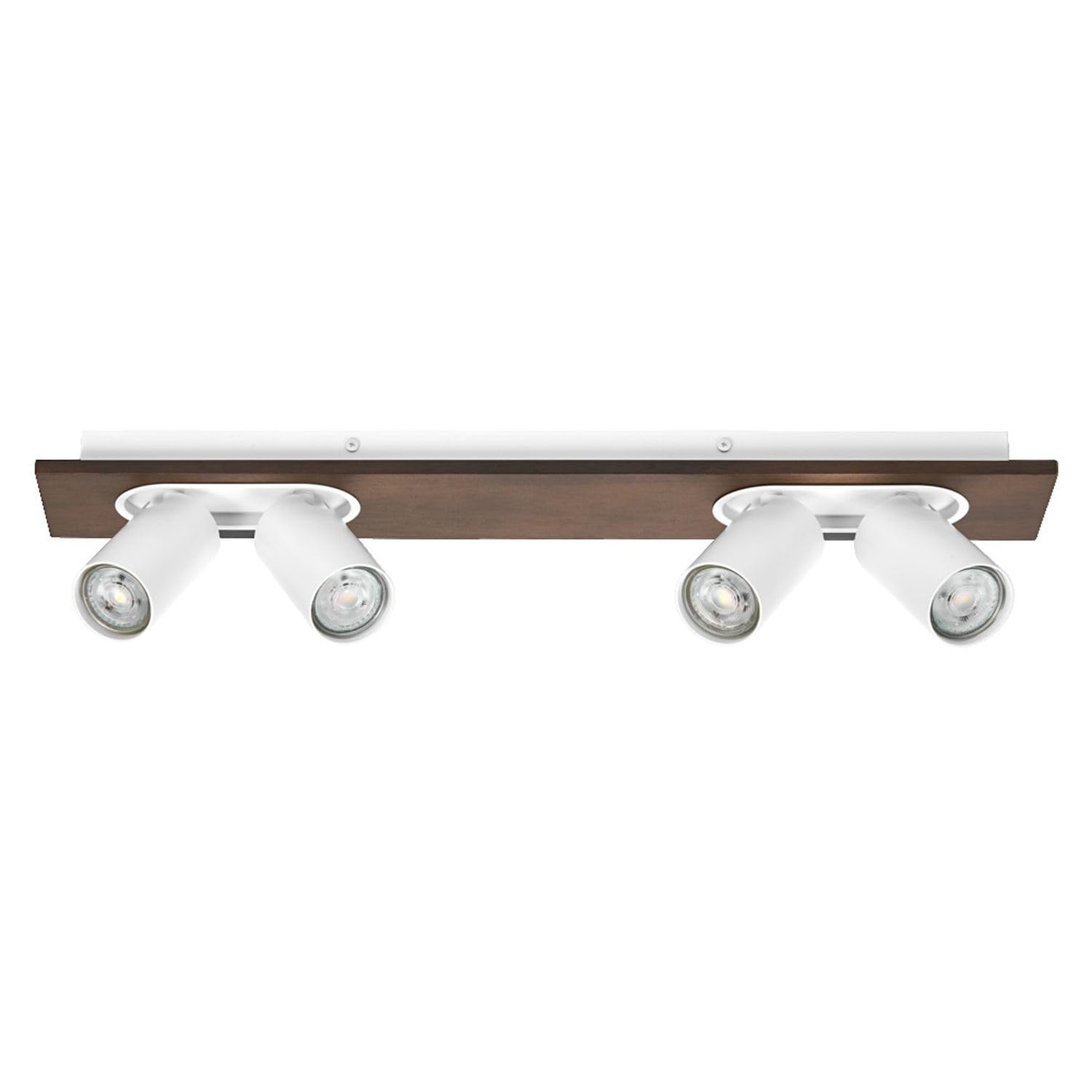 Osram DECOR Spot Mercury, 4 x 3,4 W, 920 lm, effetto legno, bianco, faretto, teste regolabili, versatili, faretto interno, lampadine LED sostituibili, luce bianca calda, GU10