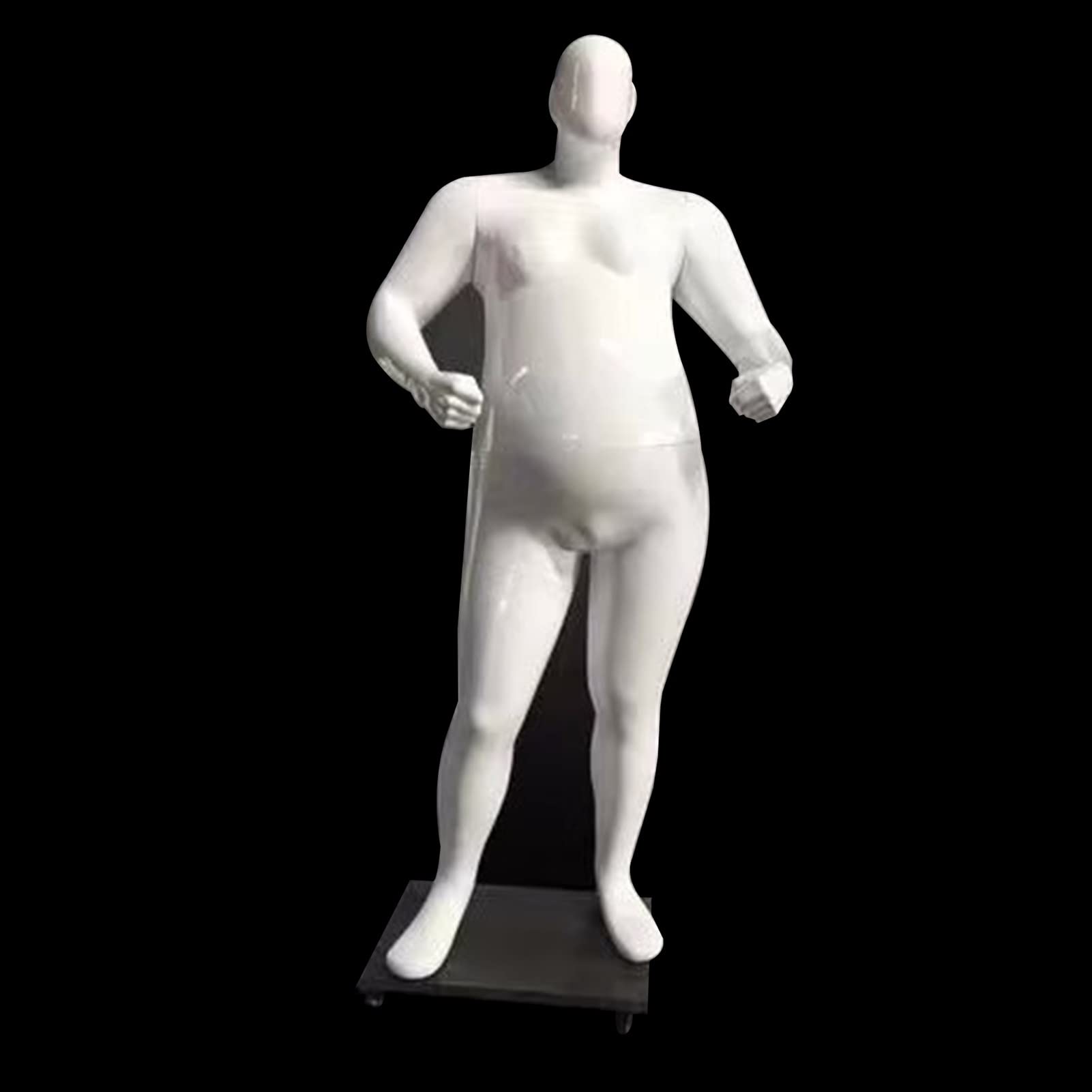 Sjdopulse Mannequin Durable Large Mannequin Dummy With Movable Base, Plus Size Steady Shopping Mall/Store Dress Form For Man, Sturdy Realistic Manikin
