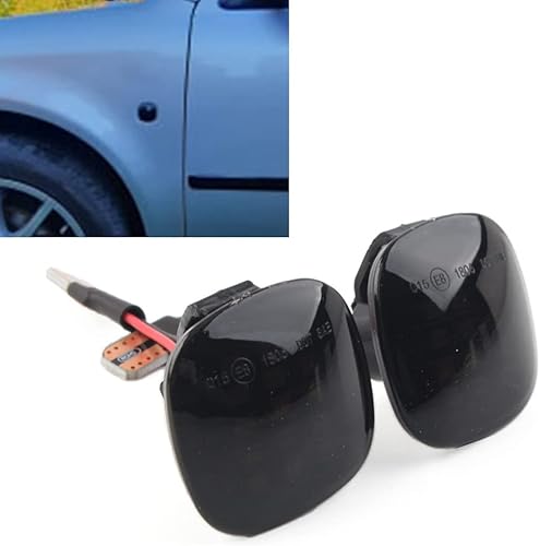 Miniatura 3 de GZYF 1 par de luces LED de señal de giro lateral dinámica secuencial reemplazo de la lámpara para Audi A3 para Seat Ibiza para Skada Octavia, negro