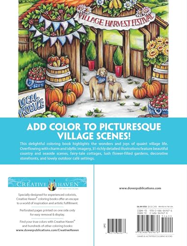 Creative Haven Village Charm Coloring Book