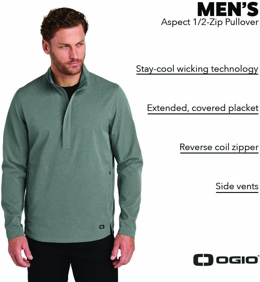 OGIO Unisex Aspect Half Zip Pullover | Lightweight Jacket for Men & Women, Casual Jacket for Work & Travel - Image 4