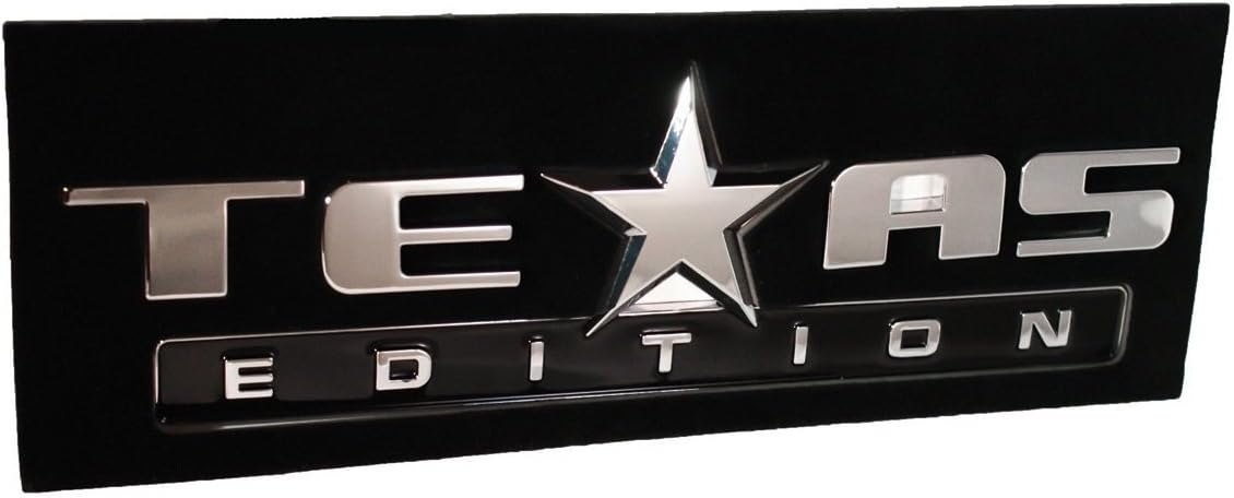 Muzzys (Set of Three) Texas Edition 3M Stick On Emblem Badge FITS GMC Sierra Chevy Silverado Suburban Tahoe Ford F150 Dodge Ram Nissan Titan Truck