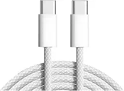 Cabo Usb C Profissional Indestrutível 2 metros Para iPhone 16 iPhone 15 16 Pro iPhone 17 Air 17 Pro Max iPhone 15 Pro (carregamento até 60W Transmite video 4K 60Hz e transfere arquivos em até 20 Gbps)