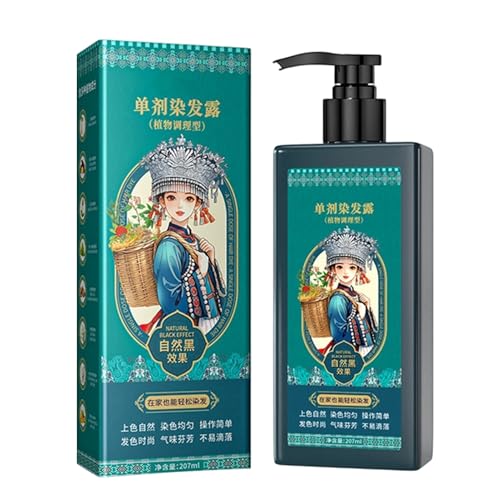Tinte Para El Cabello Con Champú De Color, Fórmula De Acción Rápida, 207 Ml, Color Acondicionador De Mechones, Tinte Para El Cabello Nutritivo, De Larga Duración, Para Hombres, Mujeres, Personas Mayor
