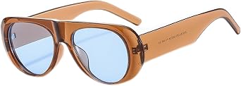 Oval Mens And Womens Retro UV400 Sunglasses Gift