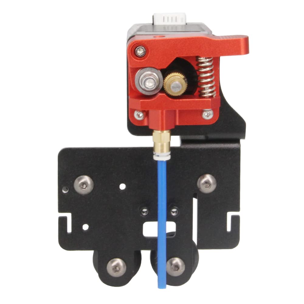 Placa de aluminio con soporte de accionamiento directo mejorado con poleas con extrusora de engranaje único con kit de motor para Serie Ender5 (extrusora de engranaje único+kit de motor)