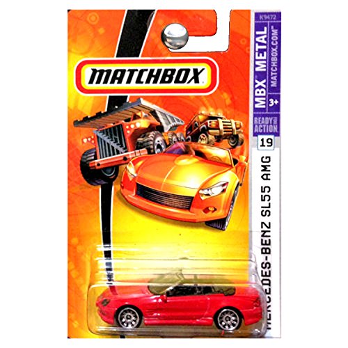 Matchbox MBX Metal Mercedes Benz SL55 AMG Convertible Rojo