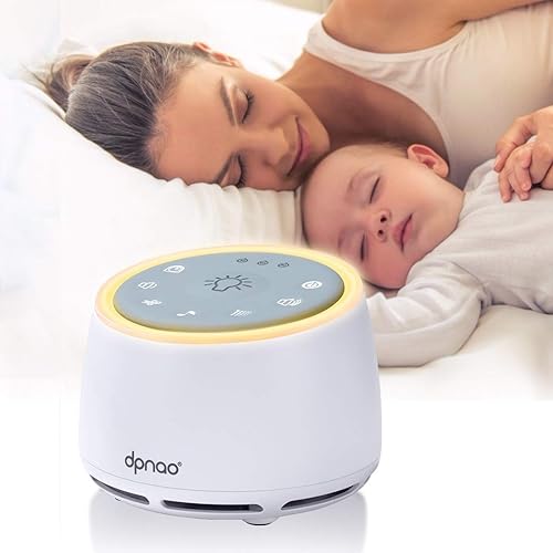 Máquina de ruido blanca máquina de sonido de sueño para bebé niño adulto casa hotel viaje oficina con 22 sonidos calmantes luz nocturna temporizador