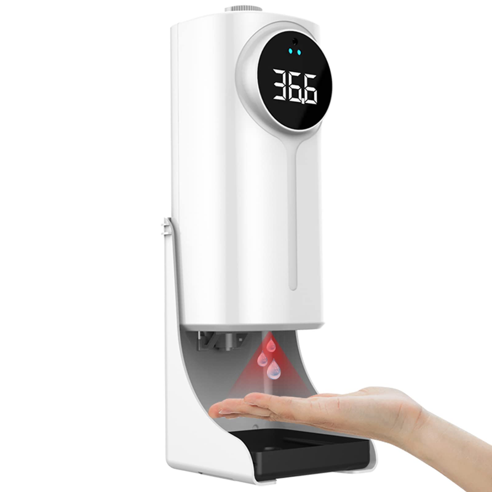 Buy Automatic Hand Sanitizer Dispenser with Thermometer, Wall Touchless