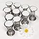Hayaww 10 pcs Kopf Schütteln Federständer Federbasis Wackelkopf Auto Federbasis Schüttelnde Puppenfederbasen Puppenzubehör Basis Auto Schüttelkopf Puppenbasen Armaturenbrett DIY Auto Heimdekoration
