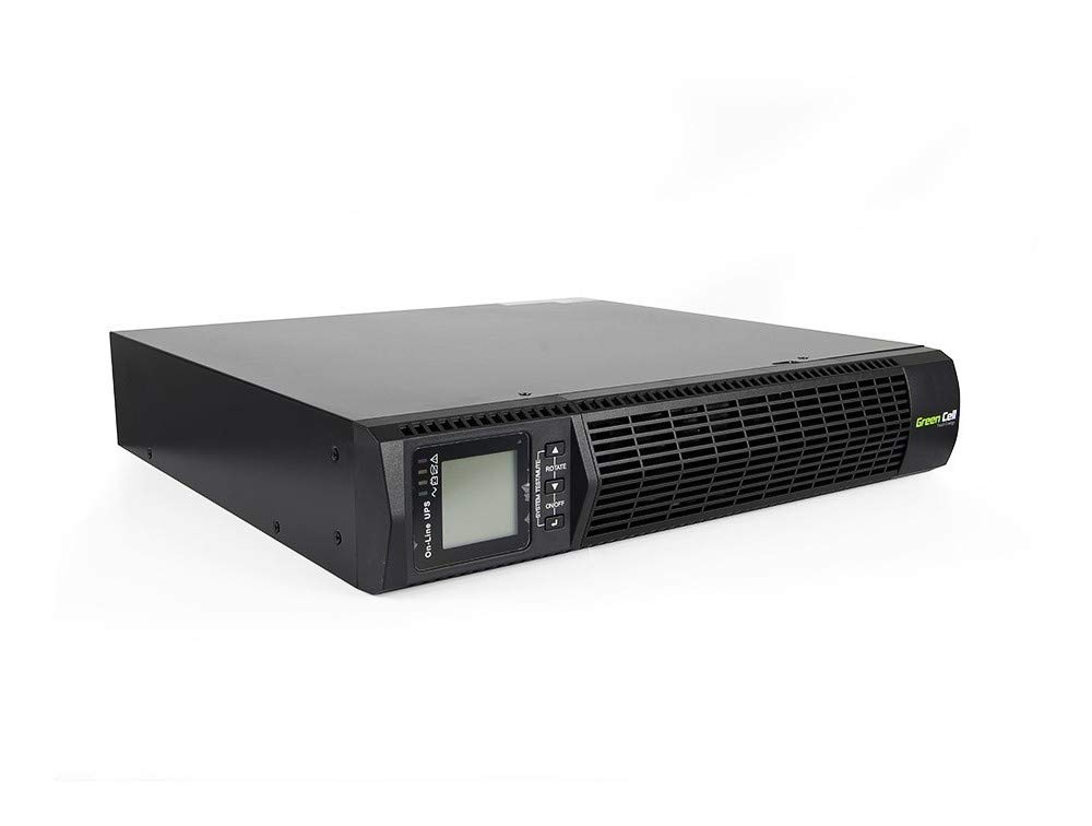 Green Cell Pro USV Rack Mount Sistema de alimentación ininterrumpida 1000VA (900W) con protección contra sobretensiones 230V Online 6X IEC320 C13-10A USB RS232