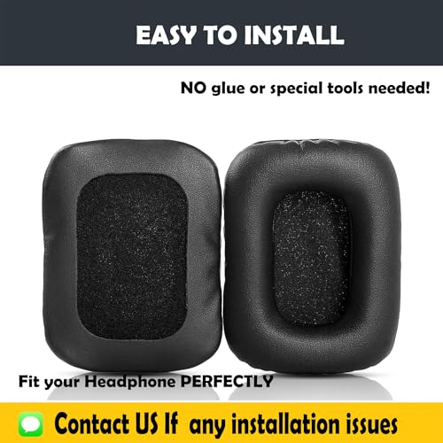 Repuestos de almohadillas para auriculares Sound Blaster Tactic 3D Alpha para Creative Sound Blaster Tactic 3D Alpha con cuero proteico y espuma viscoelástica miniatura 4