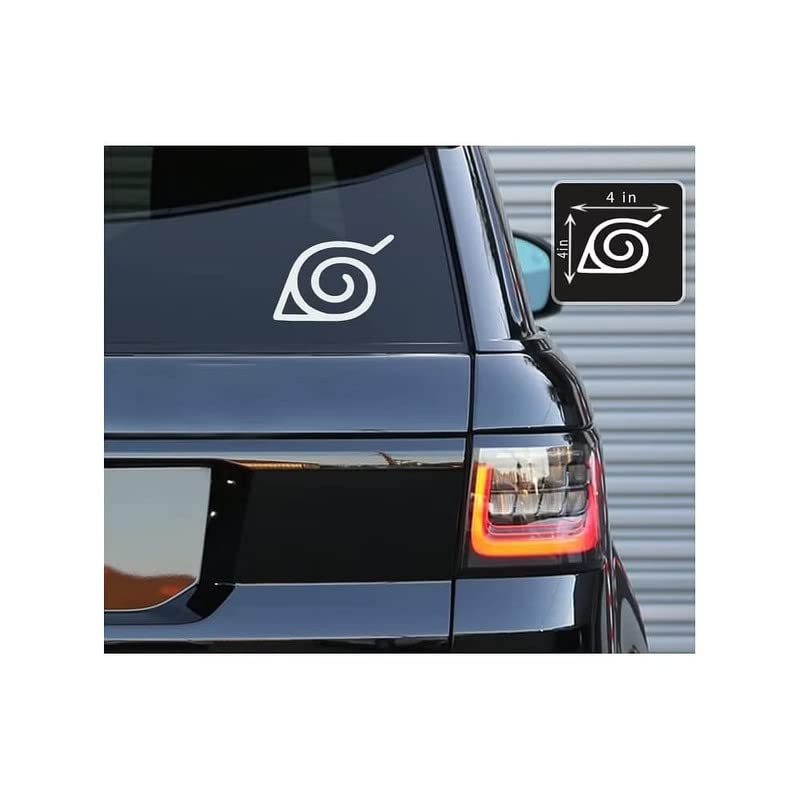 LYOMAN® Car Sticker Exterior Hidden Leaf Village Symbol Anime Naruto Shippuden Vinyl Decals Stickers for Cars Van Trucks Laptop (White, Size 4 x 4 inch) (B0C1S63BGX) Amazon Price History, Amazon Price Tracker