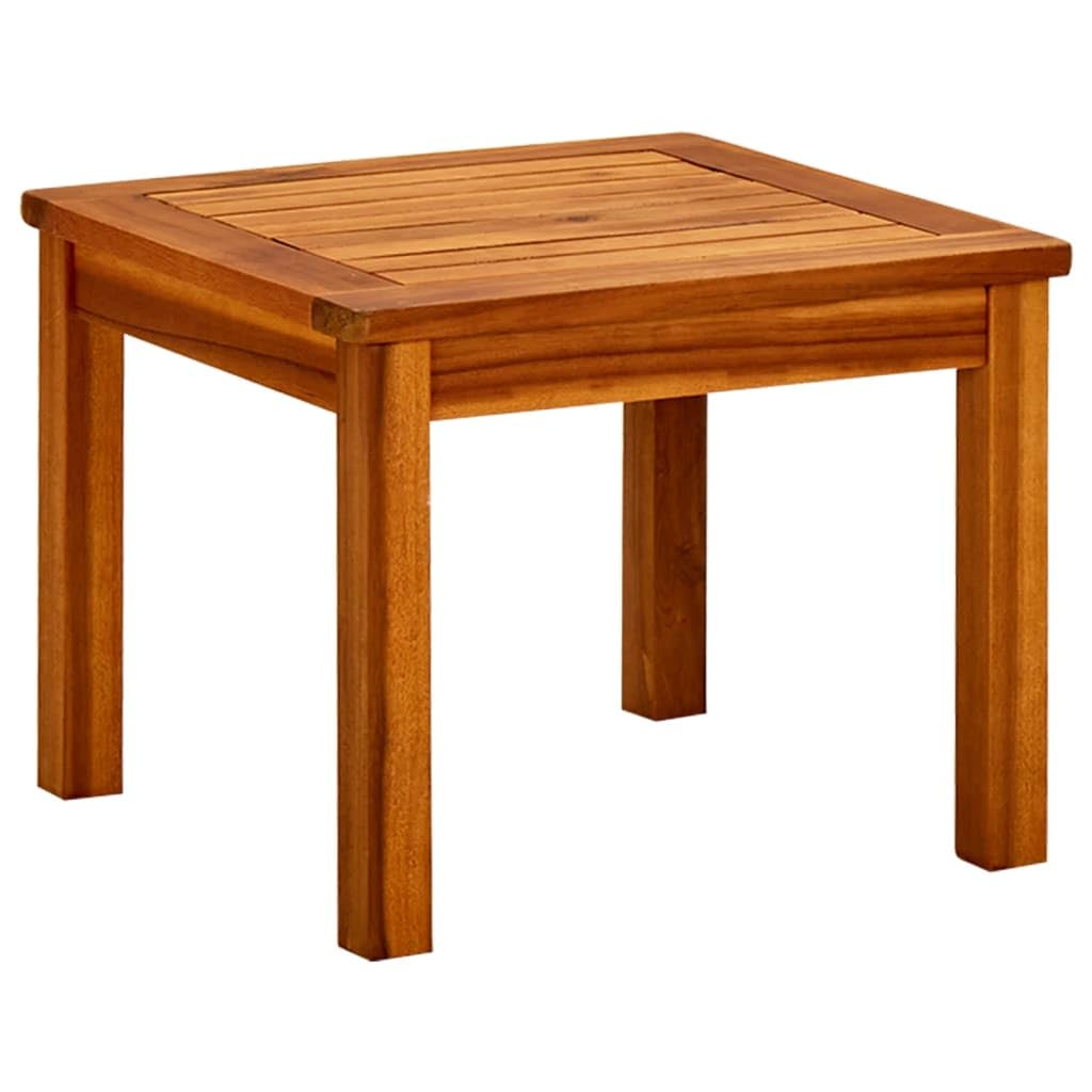 vidaXL Solid Acacia Wood Garden Coffee Table - Weather Resistant, Easy Assembly, Natural Oil Finished Outdoor Furniture with Slatted Design - Brown