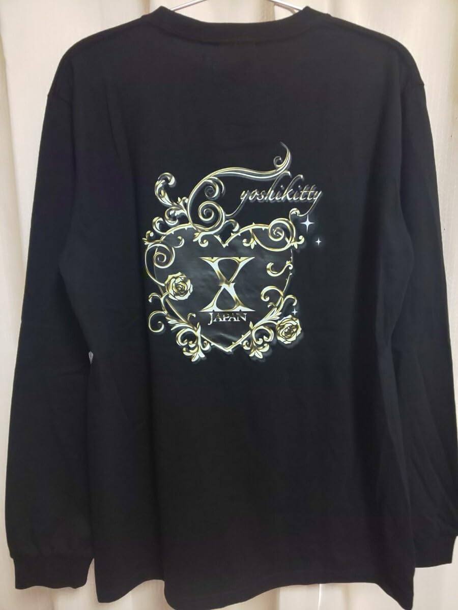 Amazon.co.jp: 長袖Tシャツ Tシャツ 黒 ロンT M ヨシキティ YOSHIKITTY