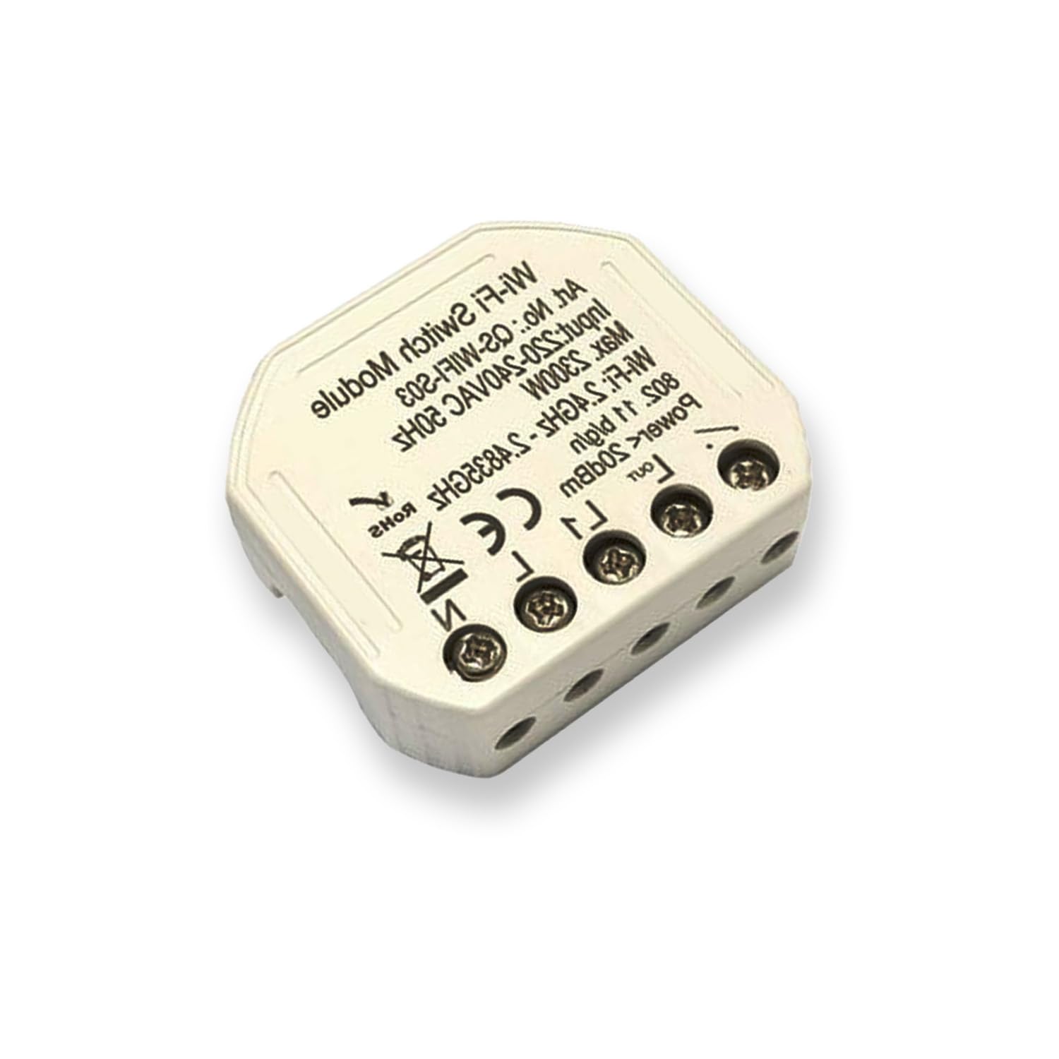 Interrupteur WiFi pour boîtier de voiture, télécommande, installation facile, compatible avec les assistants vocaux, idéal pour la domotique.