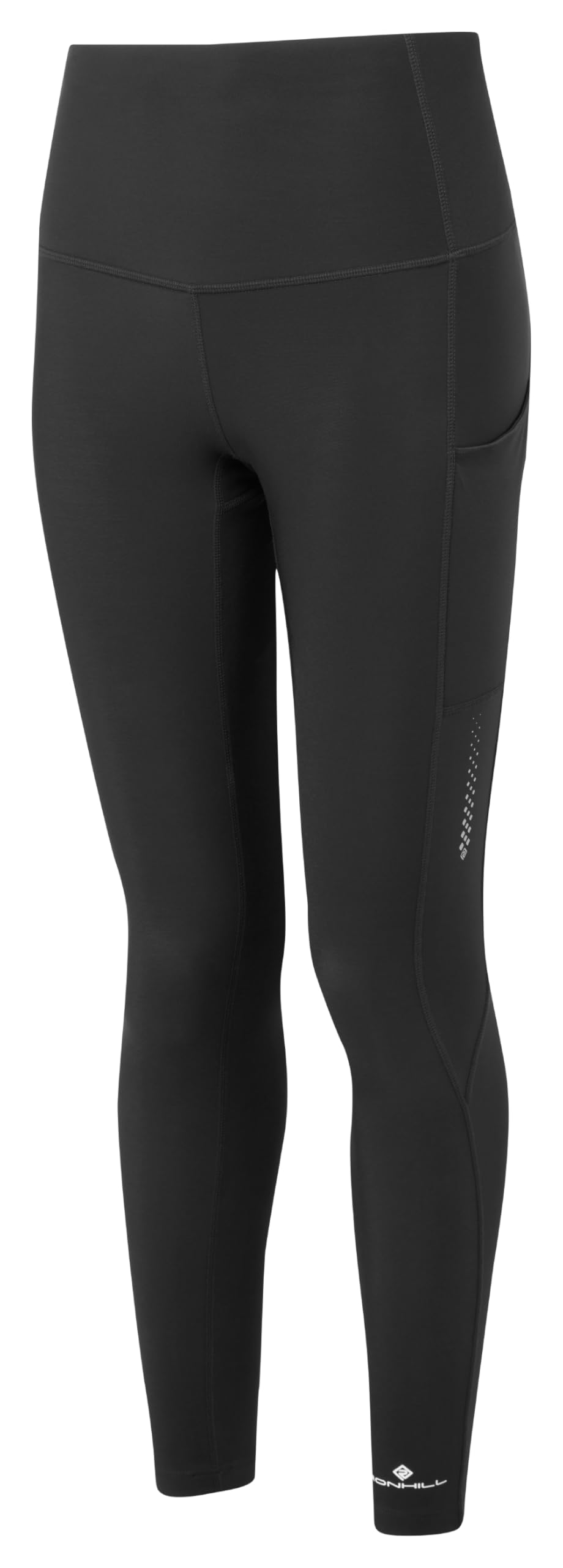 Ronhill Running, Wmn's Tech Winter Tight, Black/Reflect, 10