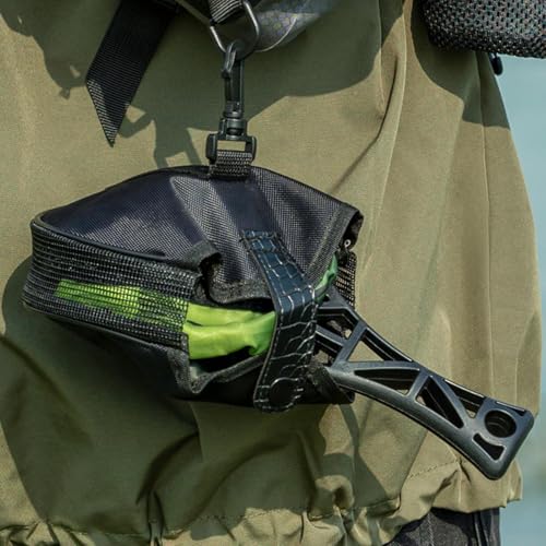 Matériel de pêche épuisette pliable filet mesh pour carnassier et bar - 4