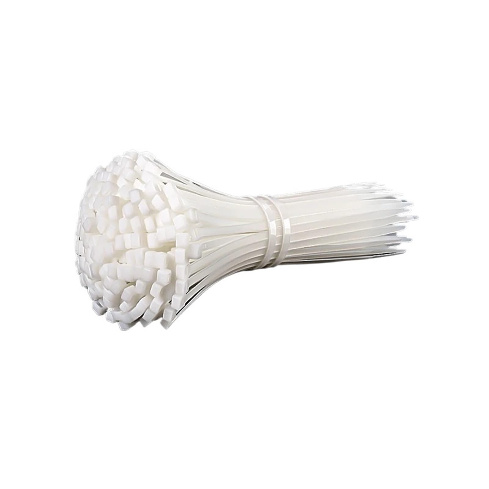 Bridas para Cables Bridas de Nailon, Cable de plástico, Correa Fija, Blanco/Negro, autoblocante, Resistente a la tracción(8x500 White)