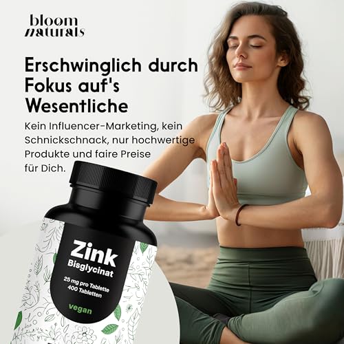 Zink Tabletten hochdosiert 25 mg – 400 Tabletten – Ansicht 6
