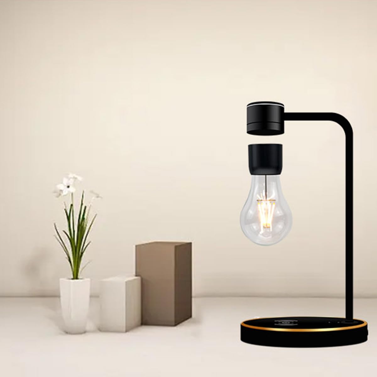 Lampada A Levitazione Magnetica Con Lampadina LED - Luce Notturna Galleggiante, Decorazione Moderna