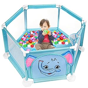 Tooetoy Baby Playpen, Playpen for Babies and Toddlers, Play Yard with Gate, Indoor & Outdoor Kid Activity Center, Kids…