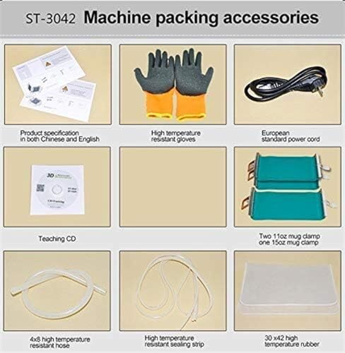 Máquina de prensa de calor por sublimación 3D para tazas, camisetas, fundas de teléfono, solución de impresión digital para diseños personalizados
