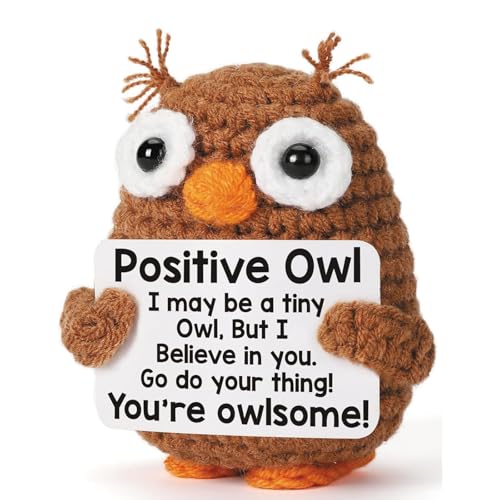 Image of Crochet Toys, Crochet Owl Plush Doll, Handmade Soft Toy for Home Decor, Office Desk Companion, Gift for Friends, Family, Lovers, Handmade Mini Cute Items