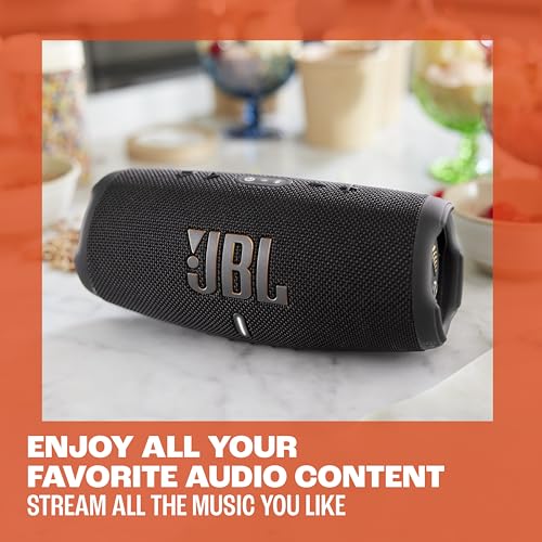 JBL Charge 5 Wi-Fi - Portable Wi-Fi Speaker - Black | Bold JBL Original Pro Sound with deep bass, Wi-Fi and Bluetooth connectivity, Portability with 20 hours of battery life - image 7