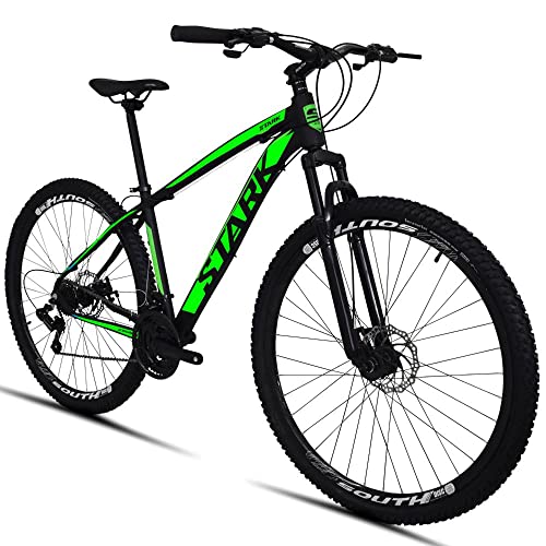 Bicicleta South Stark 2021 Aro 29 Alumínio Freio a disco Câmbio Shimano 24 marchas - Preto+verde - 1