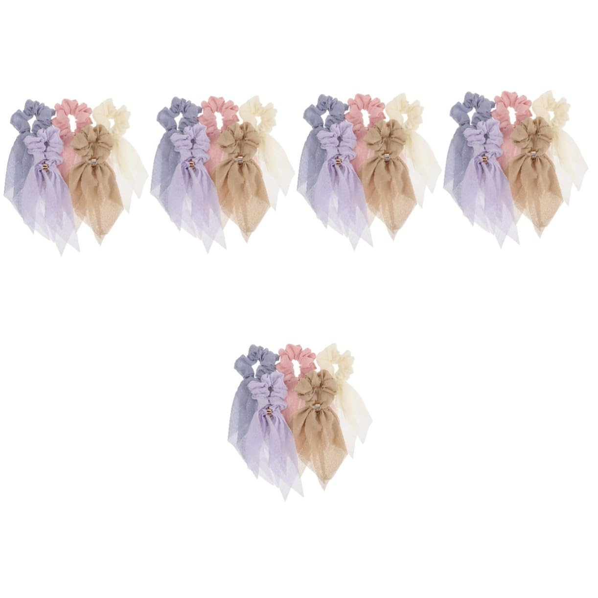 FOMIYES 25piezas Coleteros De Cinta Para Mujer y Niñas Accesorios De Pelo Lazos Para Peinados y Decoración y Diseño Elegante