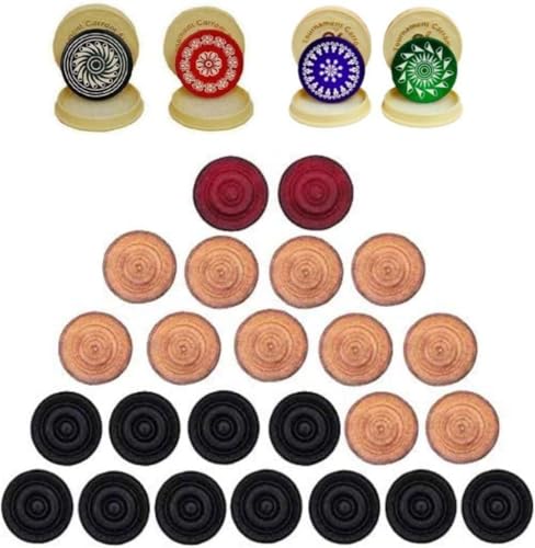 Carrom Coins & Striker Set