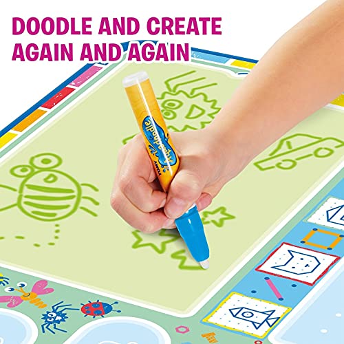 AquaDoodle My ABC Doodle Large Water Doodle Mat, Official Tomy No Mess Colouring & Drawing Game, Suitable for Toddlers and Children Aged 3, 4 & 5 +