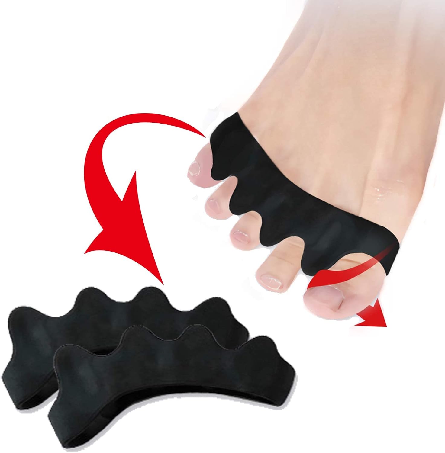Flagship | Toe Separators & Spacers, Use for Health & Beauty Pedicures, Plantar Fasciitis, Hammer Toes, Claw Toes & Other Foot Conditions, Pedicures for Men and Women 2026