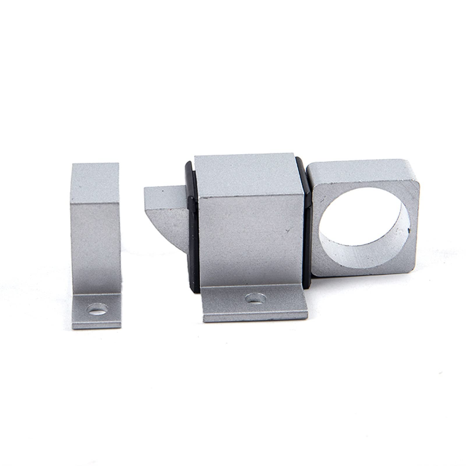 Nvsfzgiyg Silver Bolt Latch Aluminum Alloy Security Automatic Window Gate Spring Bounce Lock