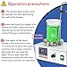 VOEDOR 85-2 Digital Display Magnetic Stirrer with 4 Magnetic Stir Bars – Magnetic Stirrer Hot Plate, 0-2000 RPM Lab Stirring System with Temperature Probe, Stainless Steel Plate & Stand Support