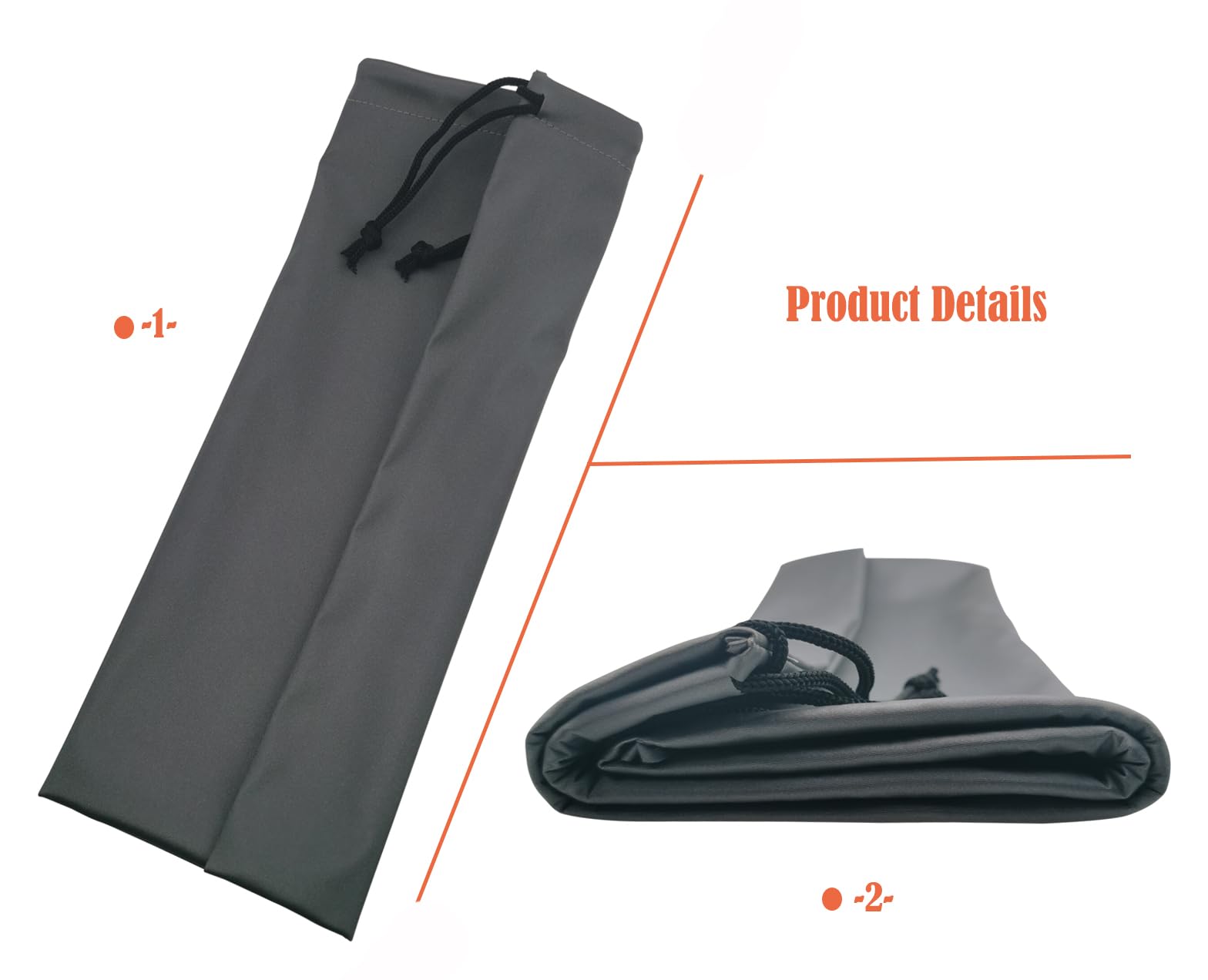 Bolsa de almacenamiento para máscara respiradora con cordón, material impermeable de alta densidad, 12 x 13.4 pulgadas, paquete de 3