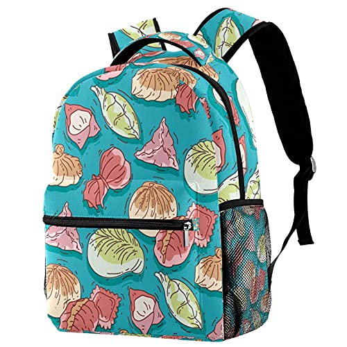 Sac à dos de voyage pour campus avec porte-bouteille multicolore