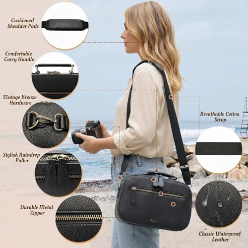 Bolsa Cruzada para Cámara Resistente al Agua 4L Negra miniatura 4