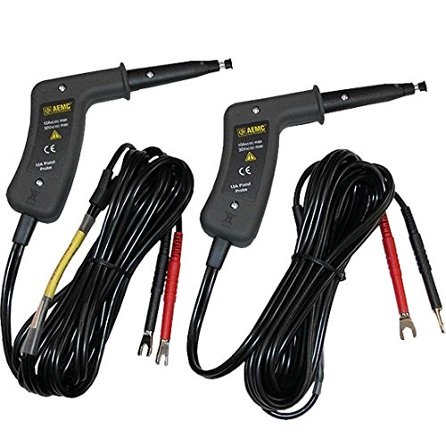 AEMC 2118.75 Kelvin Probes, 10 Feet, 10A Pistol Grip, Spring Loaded